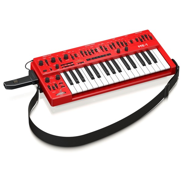 Behringer MS-1-RD Analog Synthesizer with Live Performance Kit