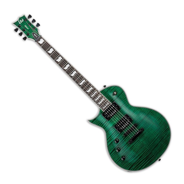 ESP LTD EC-1000 FM Left Handed, See Thru Green - Main