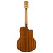 Fender CD-60SCE Dreadnought Electro Acoustic LH, Natural - back