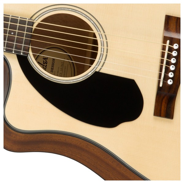 Fender CD-60SCE Dreadnought Electro Acoustic LH, Natural - close