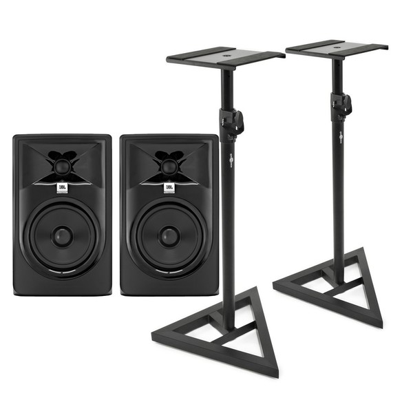 JBL 305P MKII with Stands, Pair - Main