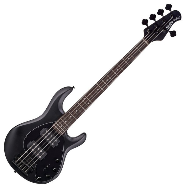 Sterling StingRay5 HH 5-String Bass, Stealth Black at Gear4music