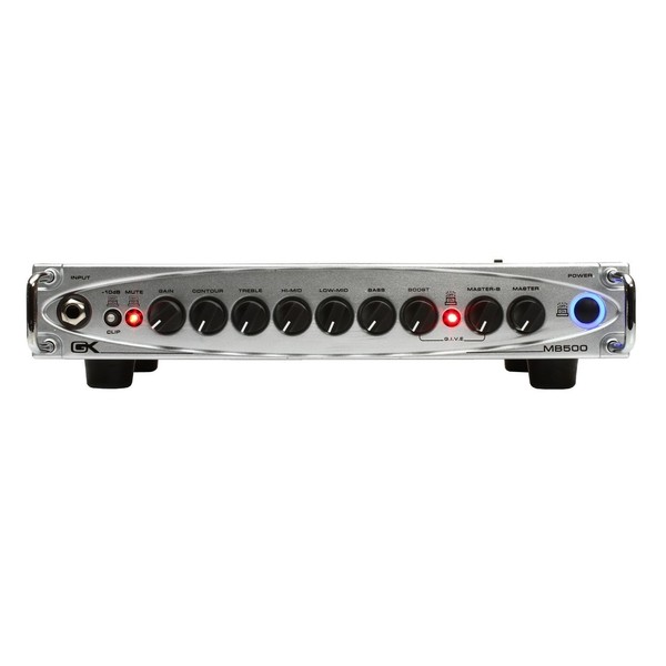 Gallien Krueger MB500 500W Bass Amp Head, Front