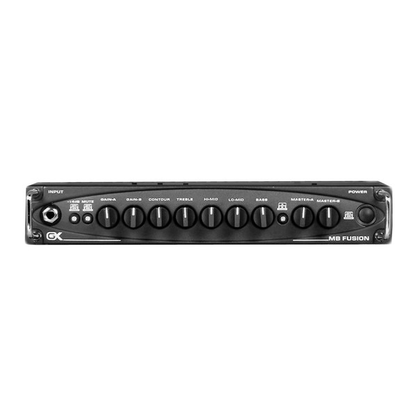 Gallien Krueger MB Fusion 500W Hybrid Bass Amp Head, Front Full View