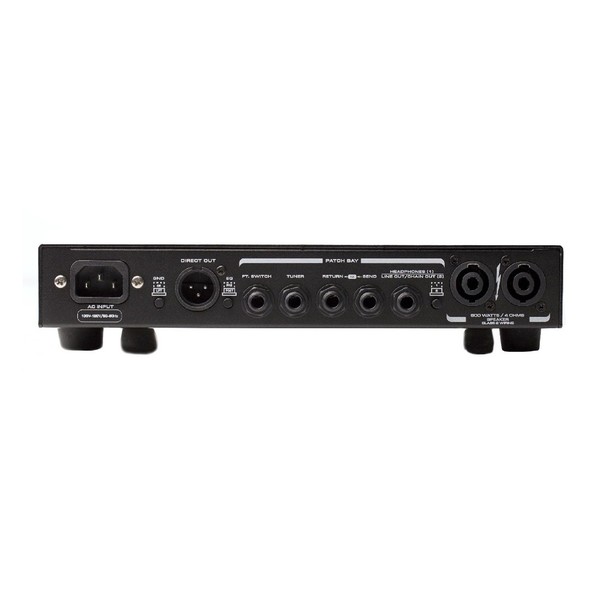 Gallien Krueger MB Fusion 500W Hybrid Bass Amp Head, Rear Panel Full View