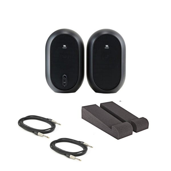 JBL 104 Reference Monitors Pair with ISO Pads and Cables
