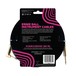 Ernie Ball 10ft Straight-Angle Braided Instrument Cable, Black/Gold - Back