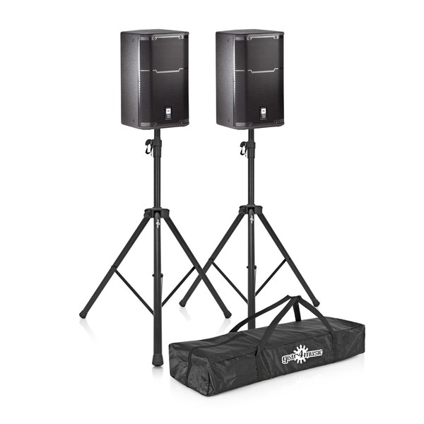 JBL PRX412M 12'' Passive PA Speaker Pair with Stands