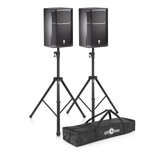 JBL PRX415M 15'' Passive PA Speaker Pair with Stands