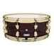 SJC Drums Providence 14x5.5 Snare, Merlot Ripple, Brass HW - Throw Off