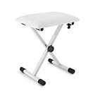 Adjustable Keyboard / Piano Bench by Gear4music, White