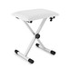 Adjustable Keyboard / Piano Bench by Gear4music, White main