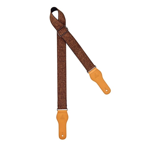 Ortega OCS-220 Casual Series Guitar Strap, Brown Cotton