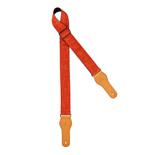 Ortega OCS-260 Casual Series Guitar Strap, Orange Cotton