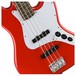 Squier Affinity Jazz Bass LRL, Race Red - close up