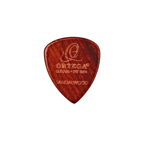 Ortega OGPW-SW2 Wooden Picks Curved 2.5mm, Sandalwood Front