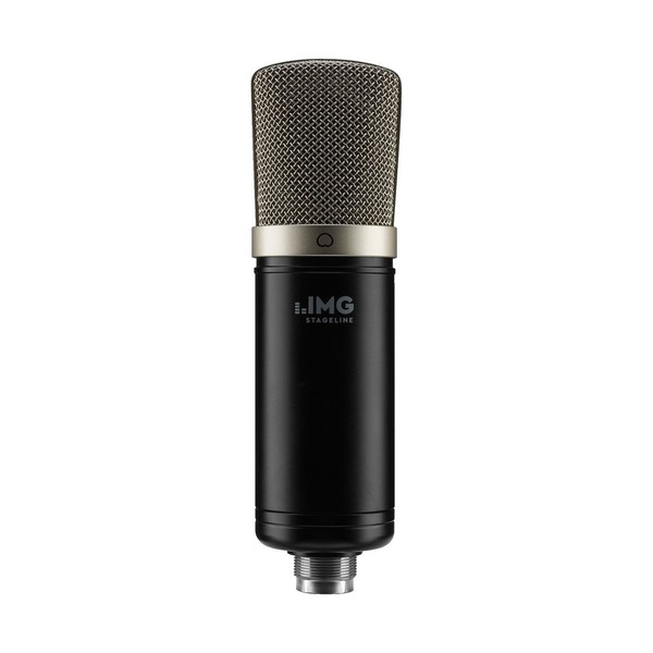 IMG Stageline ECMS-50USB Large-Diaphragm USB Condenser Microphone, Front Upright