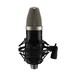 Stageline ECMS-50USB Large-Diaphragm USB Condenser Microphone, Side in Shock Mount