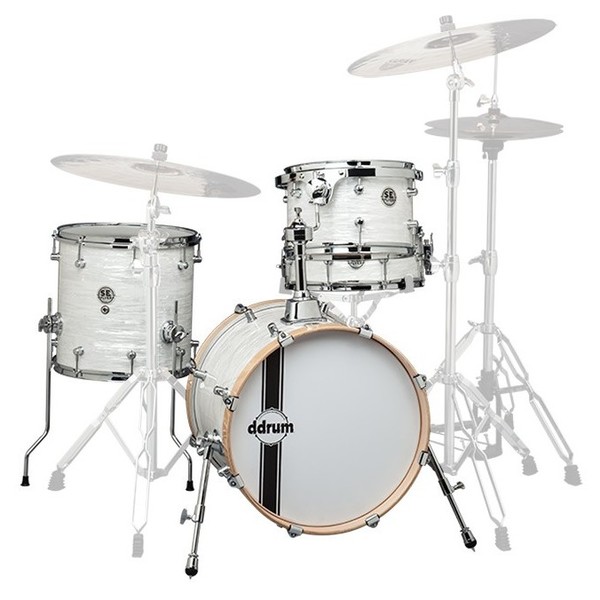 DDrum SE Flyer 4pc Shell Pack, White Pearl