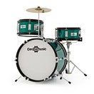 3-teiliges Junior-Drum-Kit von Gear4music, gr&uuml;n