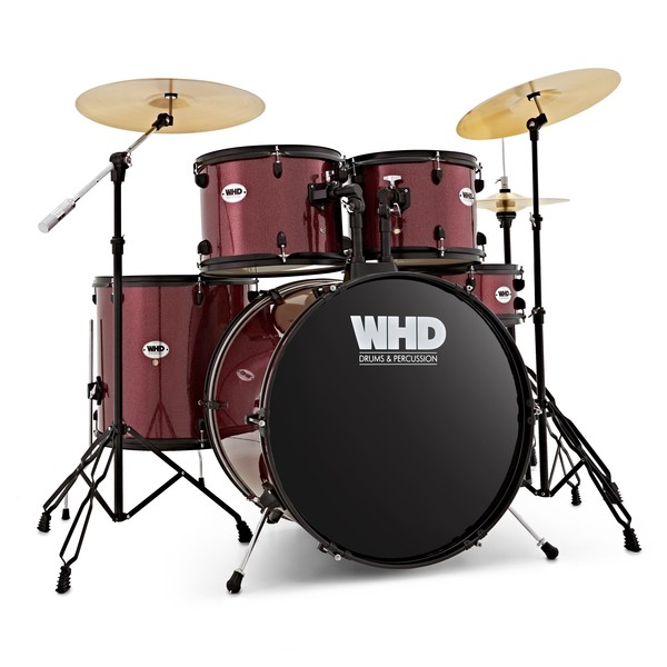 WHD Genesis Complete Drum Kit, Red main