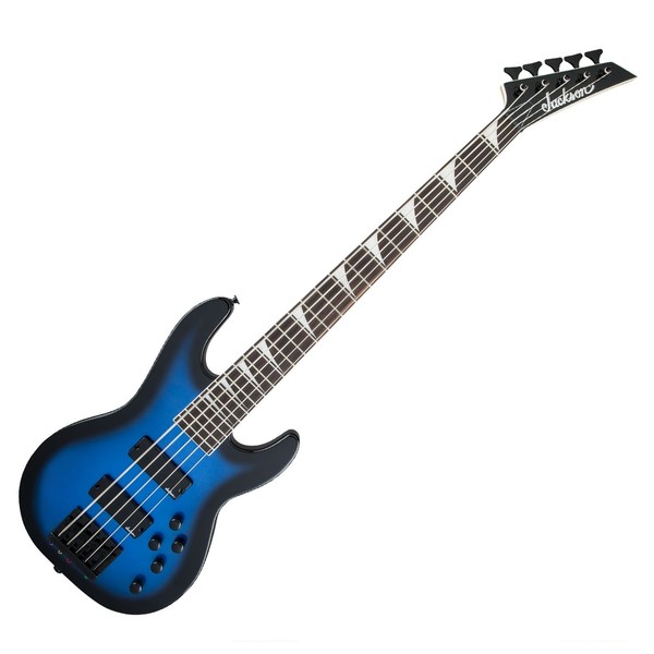 Jackson JS3V Concert 5-String Bass, Metallic Blue Burst - front