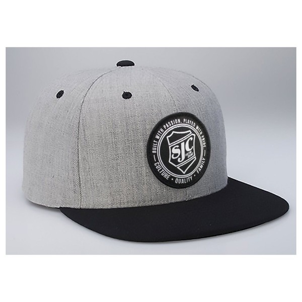 SJC Drums Snapback Hat, Grey & Black