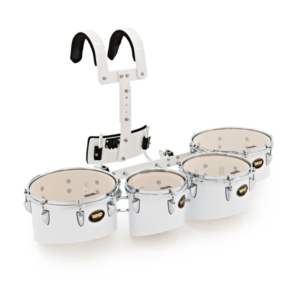 WHD Professional Marching Tom Set with Carrier, 8", 10", 12", 13"