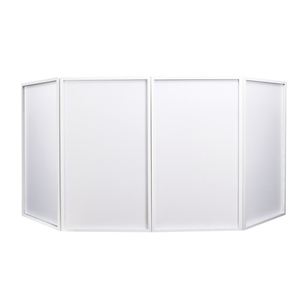 Equinox Foldable DJ Screen White, Includes Bag