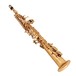 Yanagisawa SWO10U Soprano Saxophone, Unlacquered, Angle