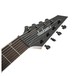 Jackson JS32-8Q Dinky 8-String, Satin Black Headstock Front