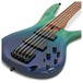 Ibanez SR875 5-String Bass, Blue Reef Gradation close