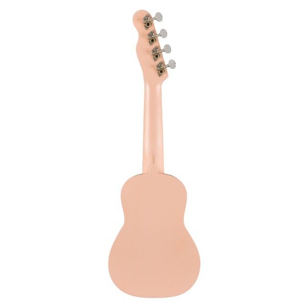 Fender Venice Soprano Ukulele WN, Shell Pink - Back