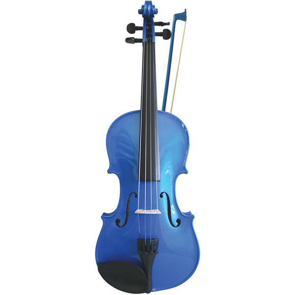 Rainbow Fantasia Coloured Violin Outfit Size 1/4 Blue