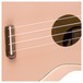 Fender Venice Soprano Ukulele WN, Shell Pink - Bridge and Strings
