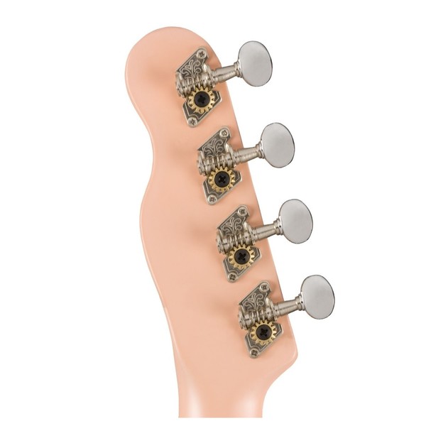 Fender Venice Soprano Ukulele WN, Shell Pink - Tuning Machines