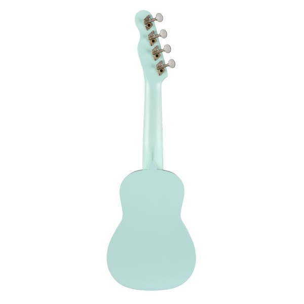 Fender Venice Soprano Ukulele WN, Daphne Blue - Back
