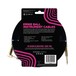Ernie Ball 18ft Straight-Angle Braided Instrument Cable, Black/Gold - Back