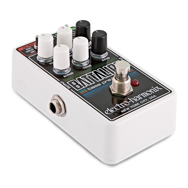 Electro Harmonix Nano Battalion Bass Preamp & Overdrive angle