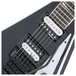 Jackson JS32 Rhoads, Black w/ White Bevels - body close