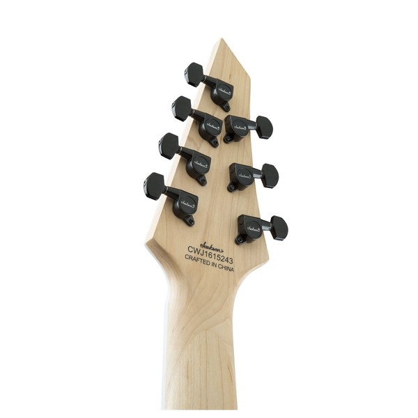 Jackson JS32-7 Dinky 7-String, Snow White - Headstock Back
