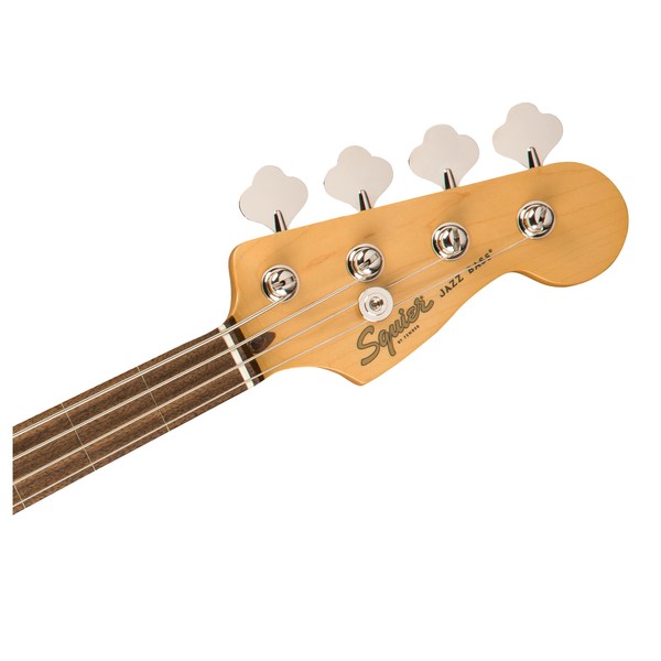 Squier Classic Vibe 60s Jazz Fretless Bass LRL, 3-Tone Sunburst Head