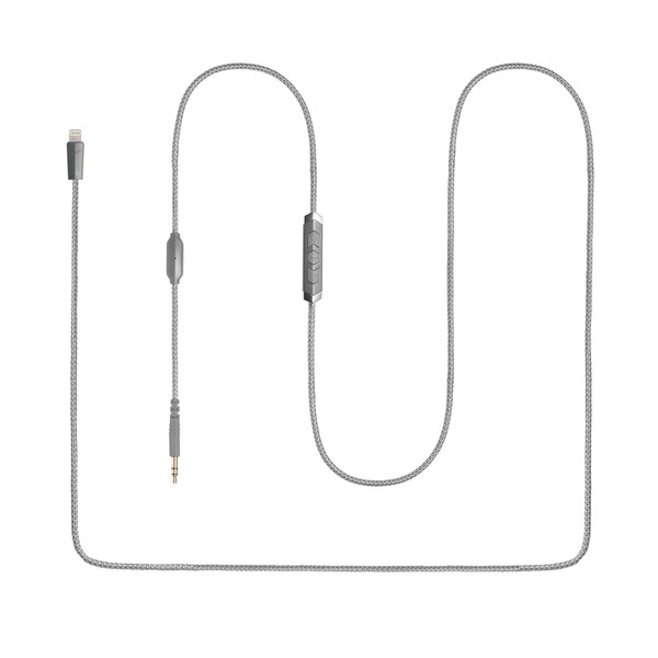 V-Moda Speakeasy DAC/AMP Lightning Cable, Grey at Gear4music