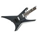 Jackson JS32 Warrior, Black w/ White Bevels - body