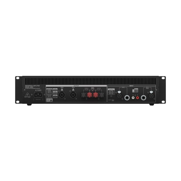 Behringer A800 800W Reference Power Amplifier, Rear