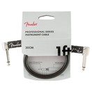 Fender Professional 1ft Angle Instrument Cable, Black