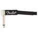 Fender Professional 1ft Angle Instrument Cable, Black - Jack