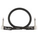 Fender Professional 1ft Angle Instrument Cable, Black - Cable