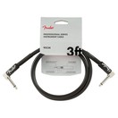 Fender Professional 3ft Angle Instrument Cable, Black