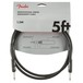 Fender Professional 5ft Straight Instrument Cable, Black - Pack